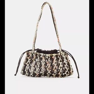 Zara NWT Mini Woven Braided Bag